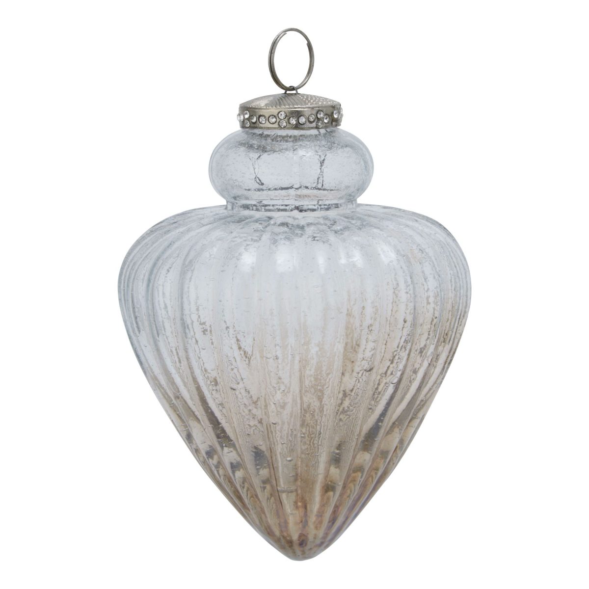 Coffee Fluted Bauble - 10cm x 10cm x 13cm