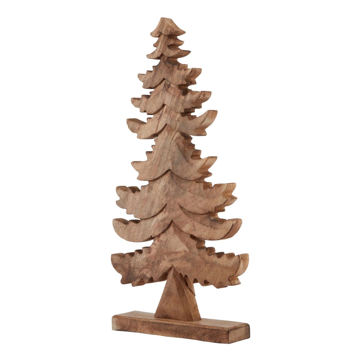 Natural Wooden Large Christmas Tree - 6cm x 16cm x 50cm