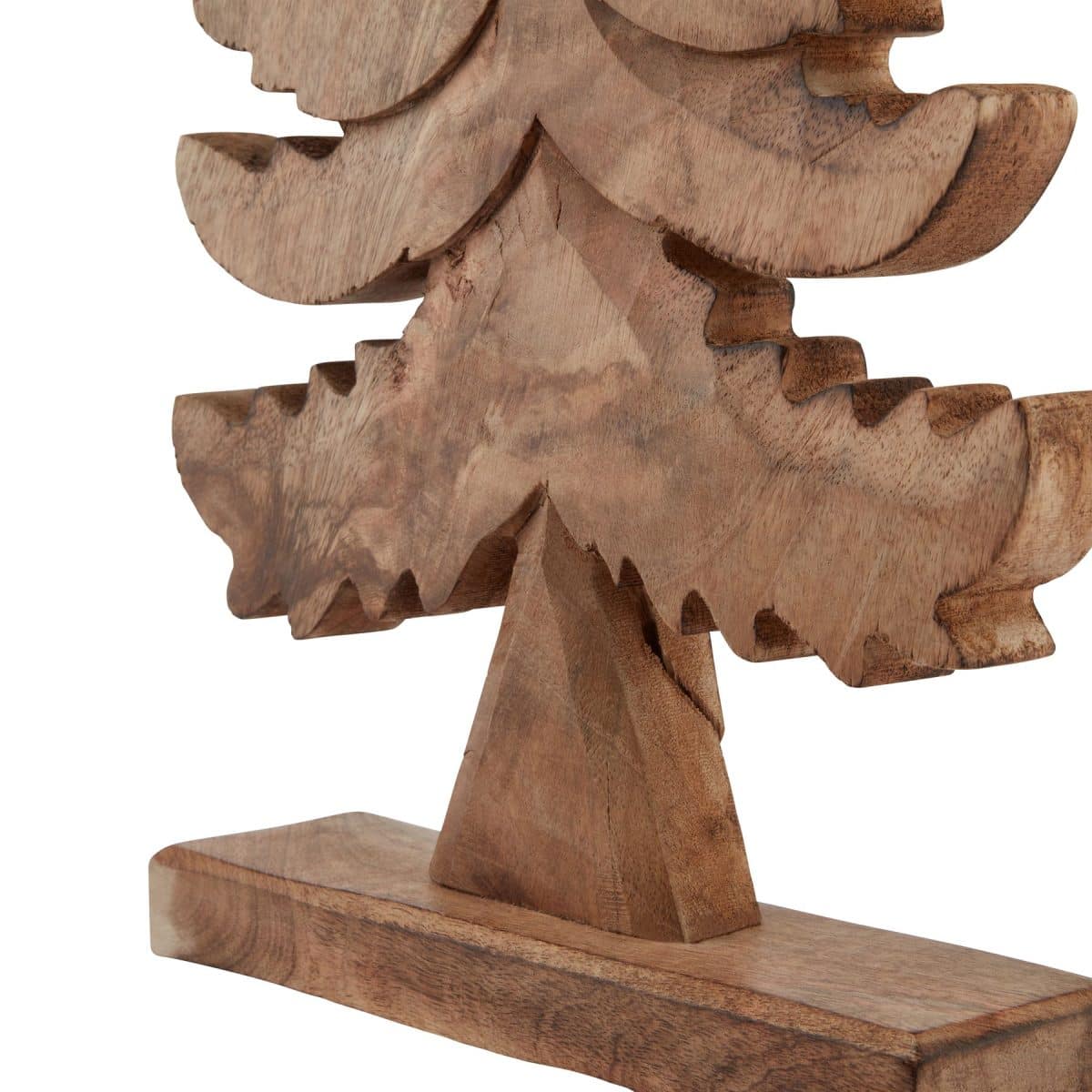 Natural Wooden Large Christmas Tree - 6cm x 16cm x 50cm