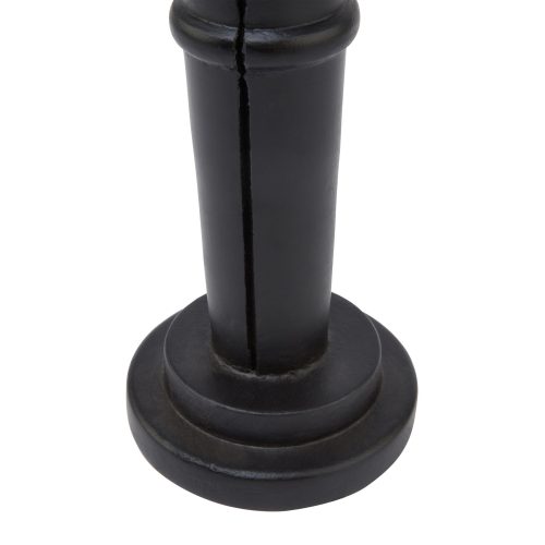 Minimalist Black Wooden Large Nutcracker Decoration - 12cm x 14cm x 60cm