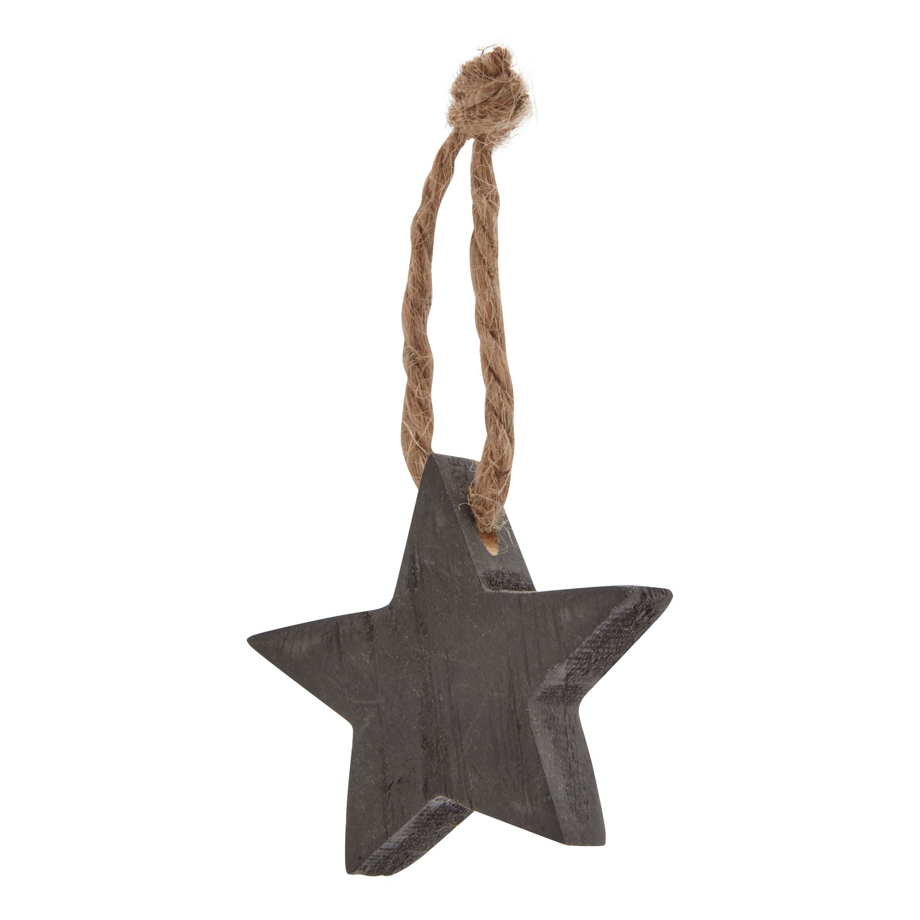 Pack Of 90 Wooden Star Hanging Decorations - 8cm x 12cm x 35cm