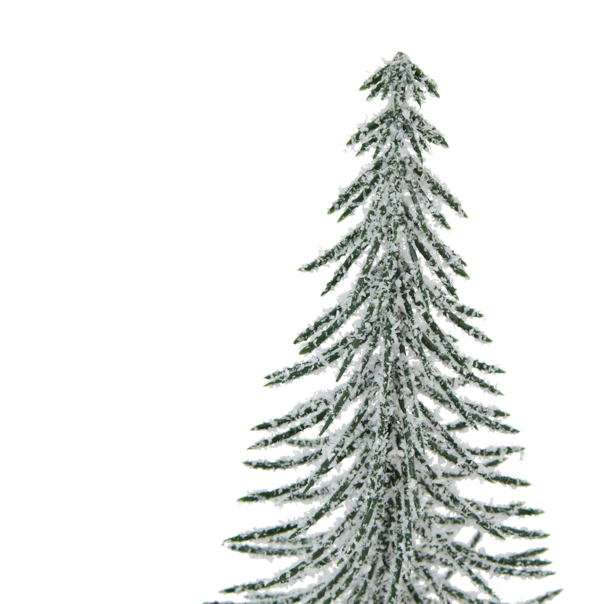 Large Snowy Spindle Tree In Wood Log - 35cm