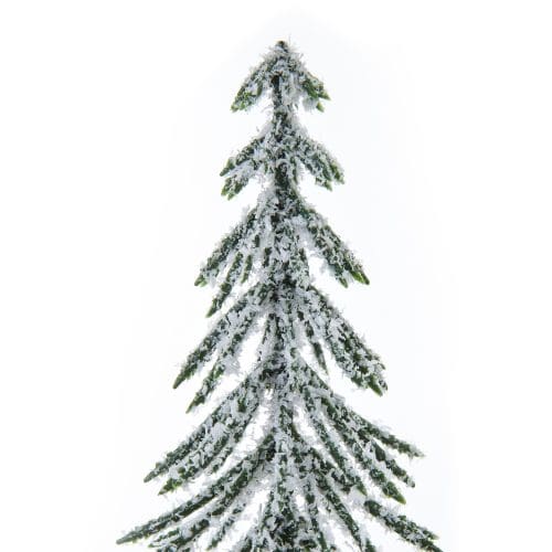 Medium Snowy Spindle Tree In Wood Log - 30cm