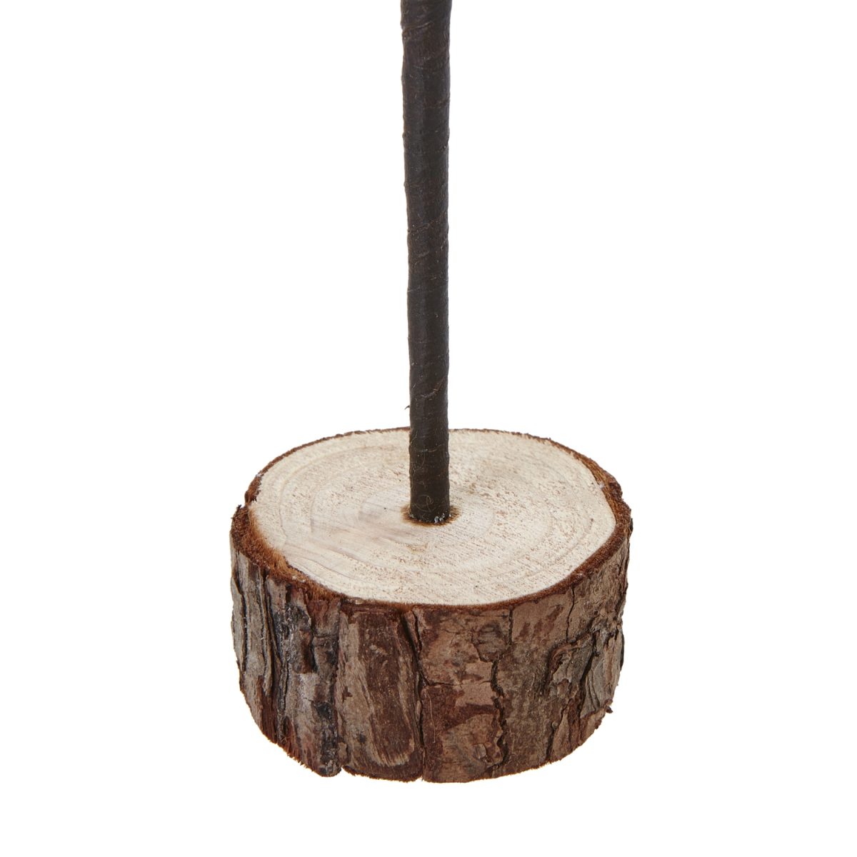 Medium Snowy Spindle Tree In Wood Log - 30cm
