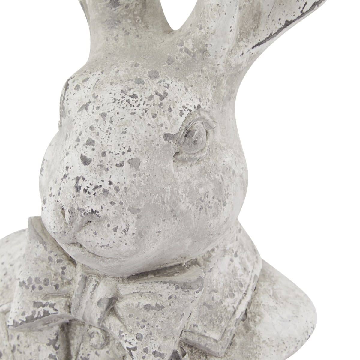 Stone Effect Tuxedo Hare Ornament - 38cm x 17cm