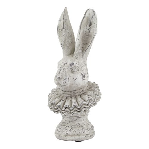 Stone Effect Ruffle Hare Ornament - 37cm x 16cm