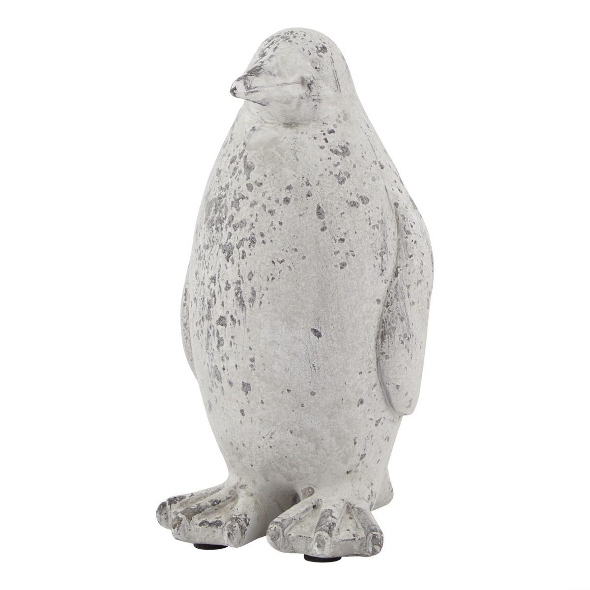 Small Grey Stone Effect Penguin Statue - 12cm x 12cm x 21cm