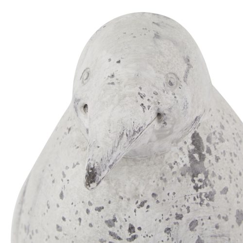 Medium Grey Stone Effect Penguin Statue - 13cm x 13cm x 26cm