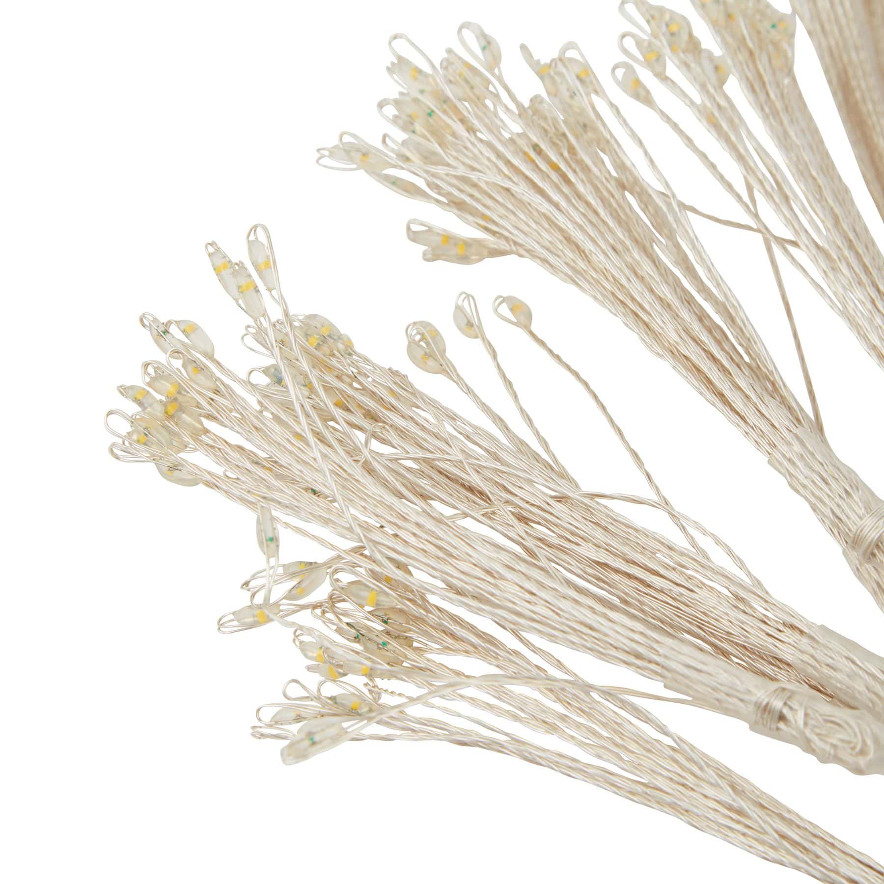 2m/6ft 6in Plug In LED Warm White Starburst Lights - 250cm