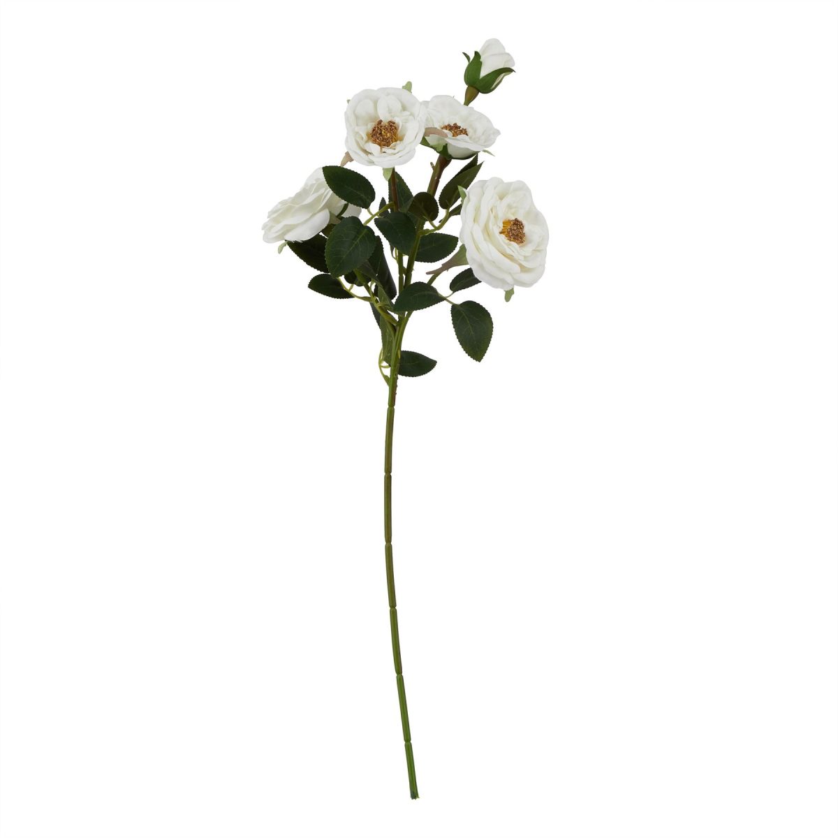 Ava's Garden Collection Artificial Hedge Rose, White Stem