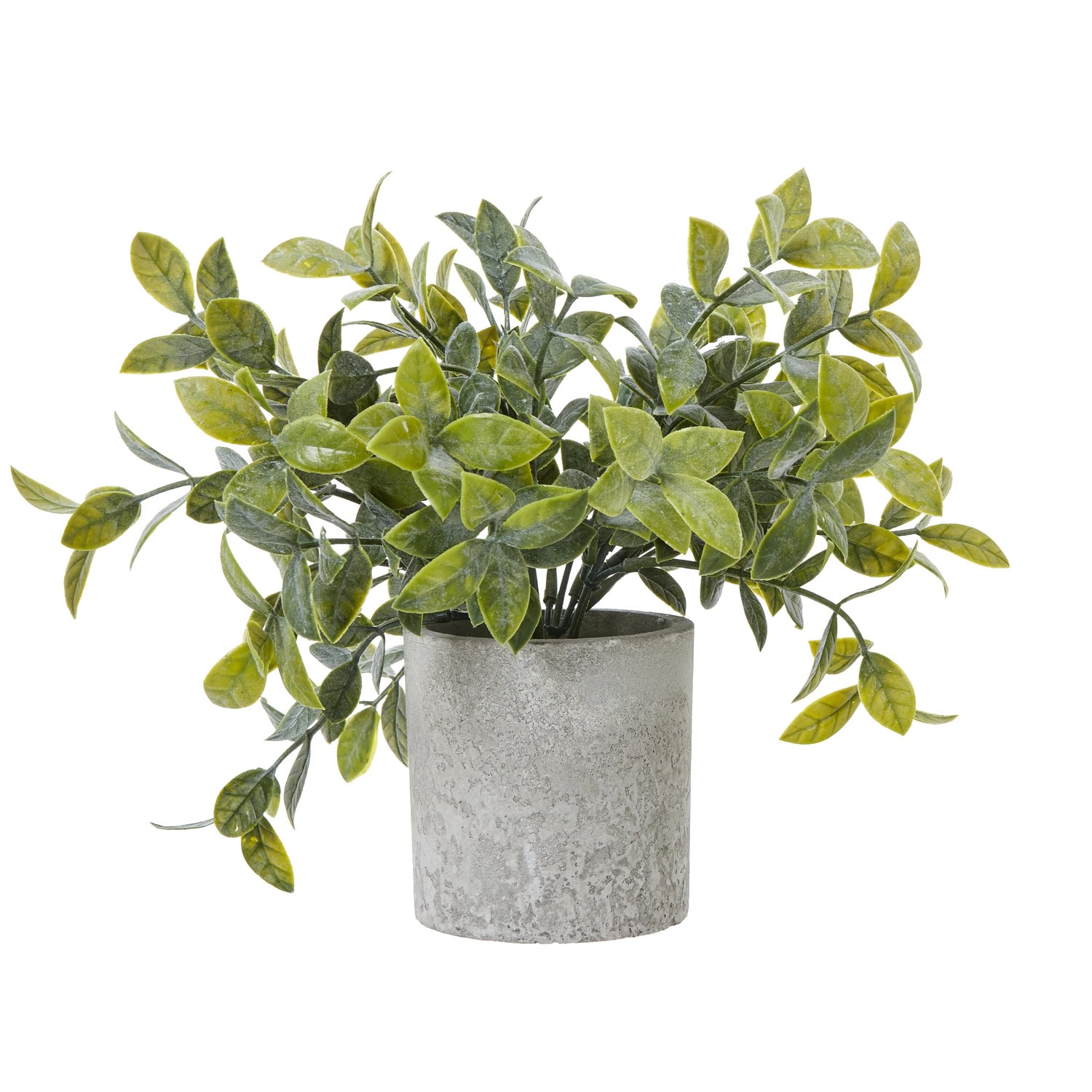 Artificial Box Plant In Grey Pot - 20cm