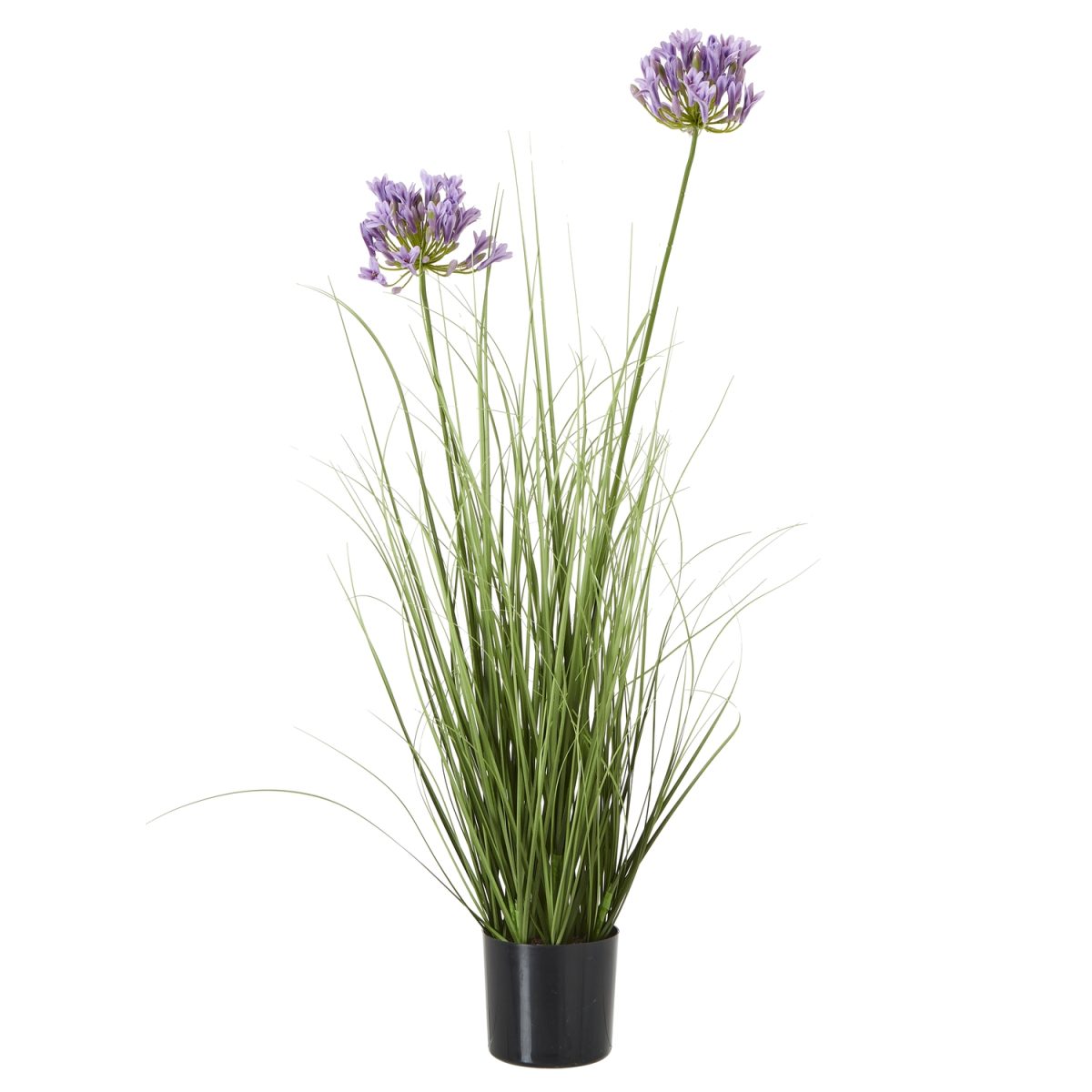 Artificial Purple Agapanthus In Pot - 90cm