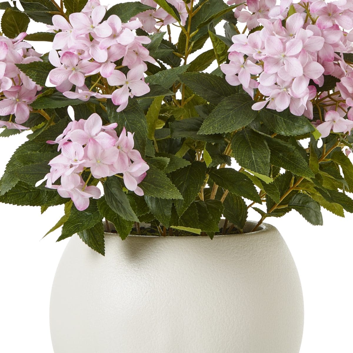 Artificial Pink Hydrangea In Pot - 71cm
