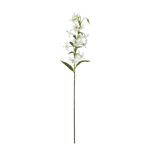 Artificial Turks-Cap Lily Spray, Green - 82cm