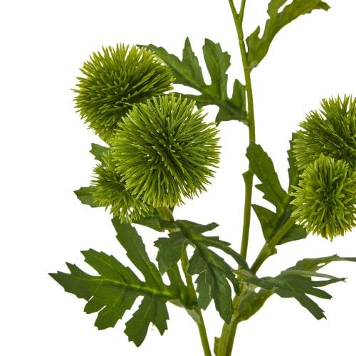 Artificial Globe Thistle Spray, Green - 56cm