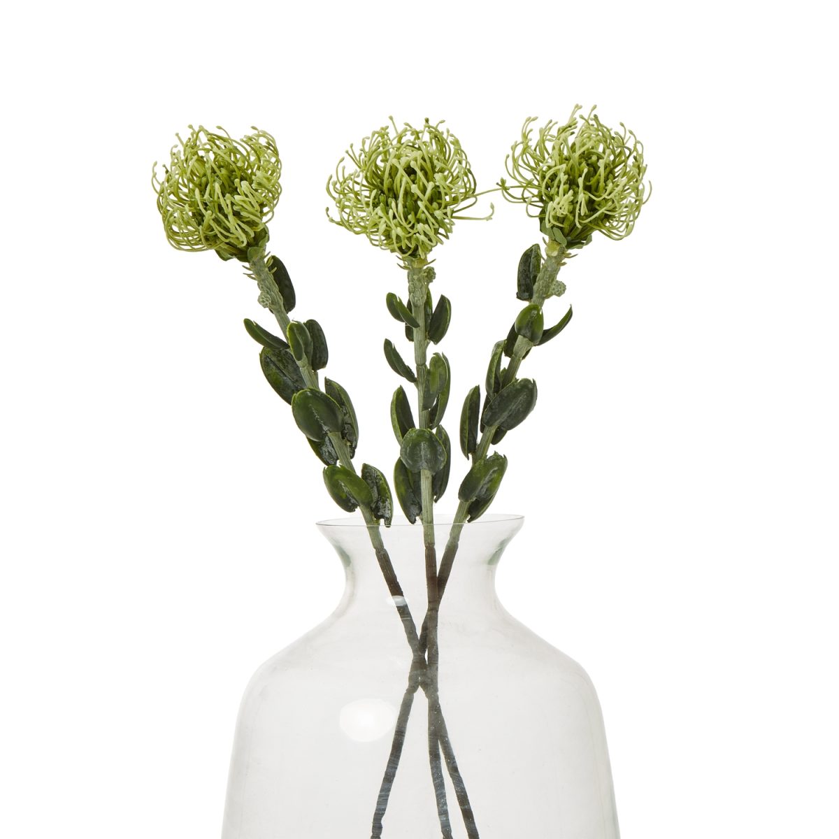 Artificial Pincushion Protea Spray, Green - 61cm