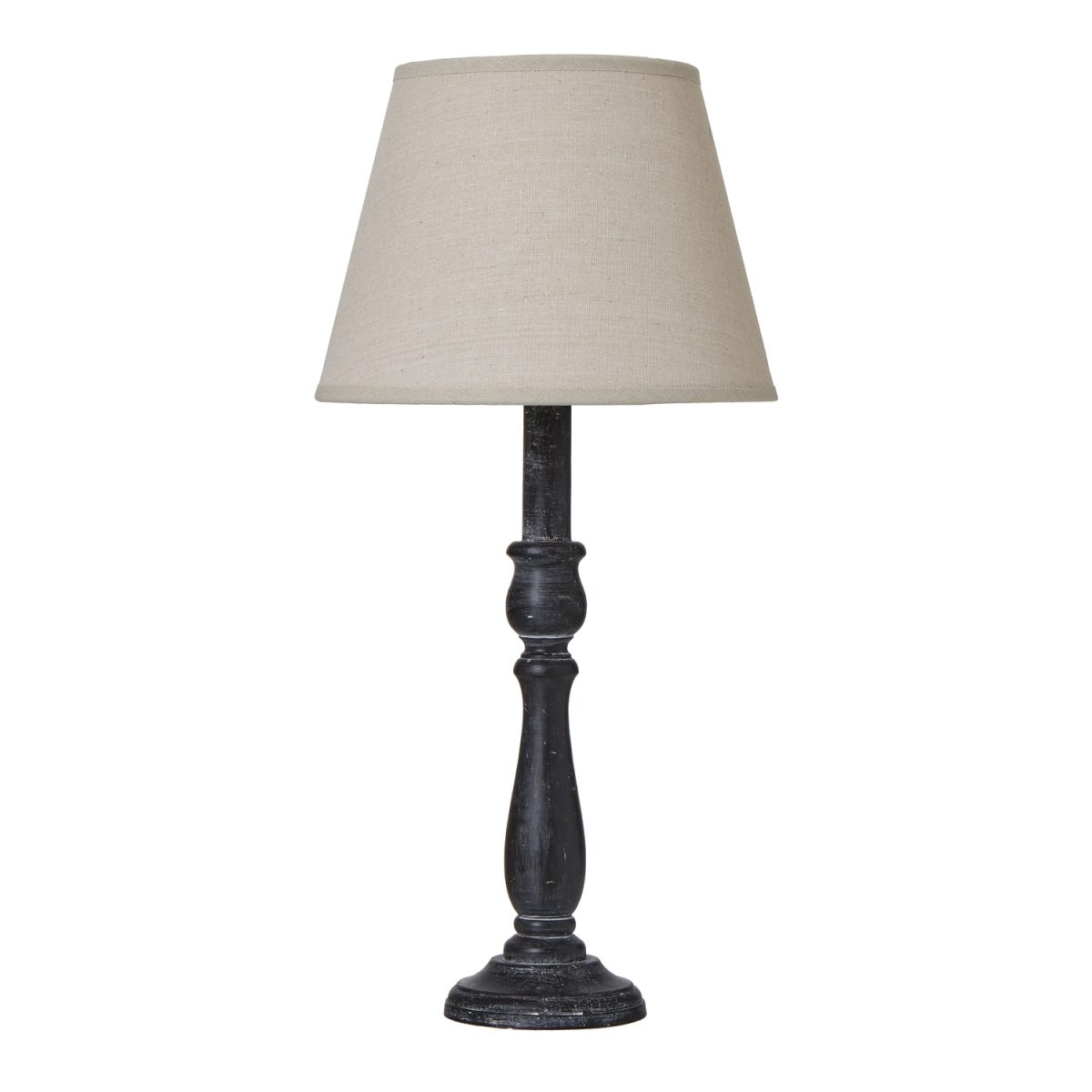 Burgos Column Table Lamp With Linen Shade