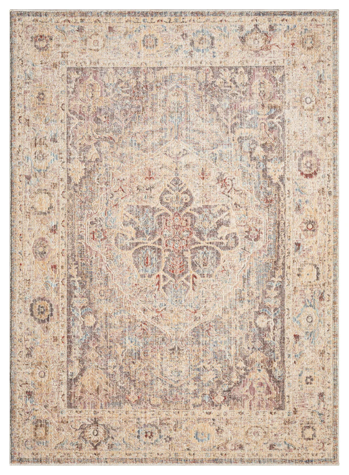 Heritage Rug, Beige Blue