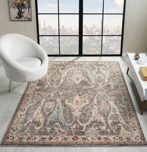 Alia 697G5 Grey & Anthra Rug