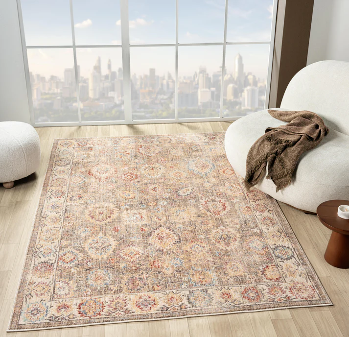 Heritage Rug, Beige Blue
