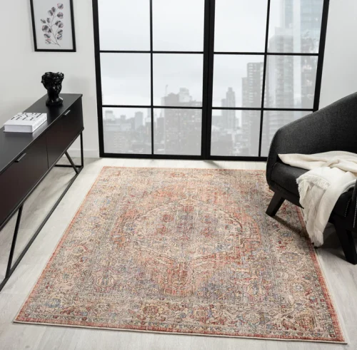 Alia 524AR Grey & Rose Rug