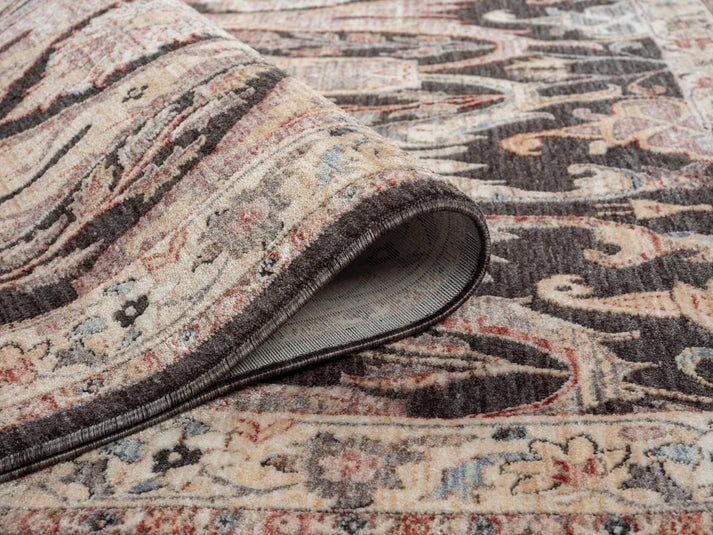 anthra and cream rug