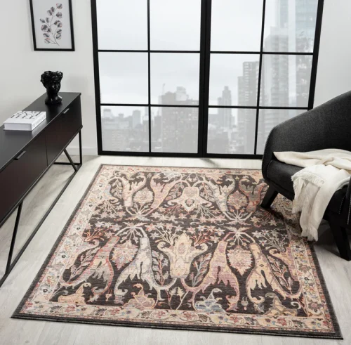Alia 697GL Anthra & Cream Rug