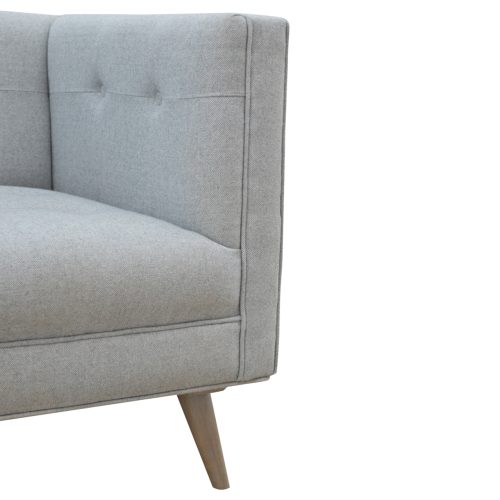 Artezzan Kingley Armchair, Grey Tweed