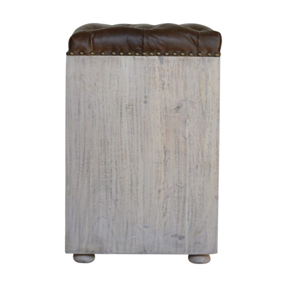 Leather Seat Storage Bench