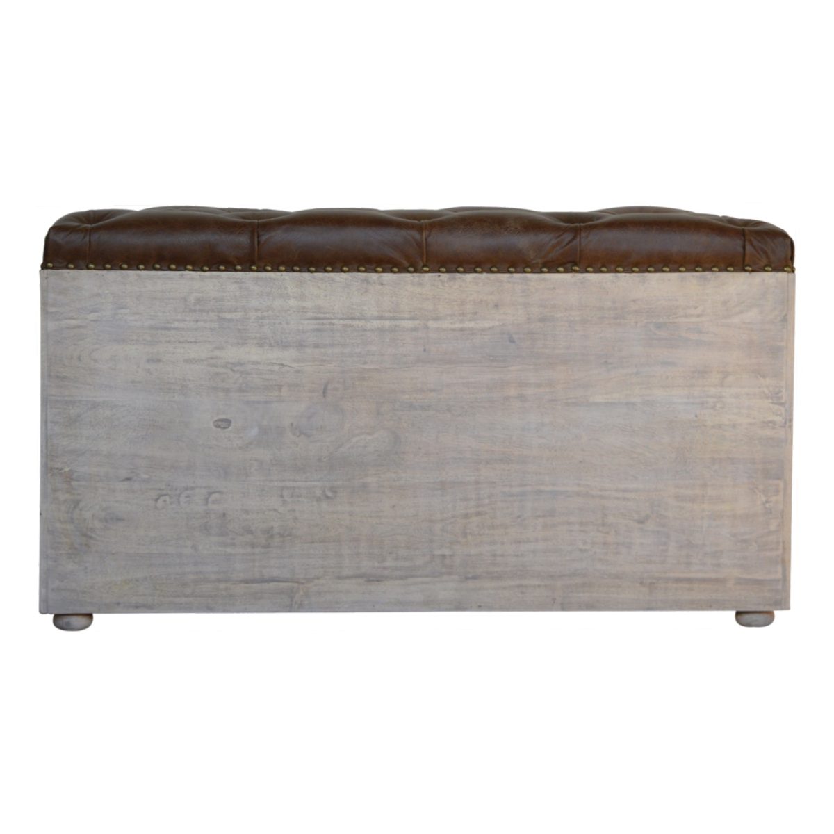 Leather Seat Storage Bench