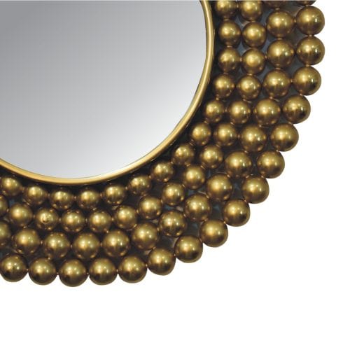Artezzan Soane Wall Mirror, Gold Finish - 60cm Diameter