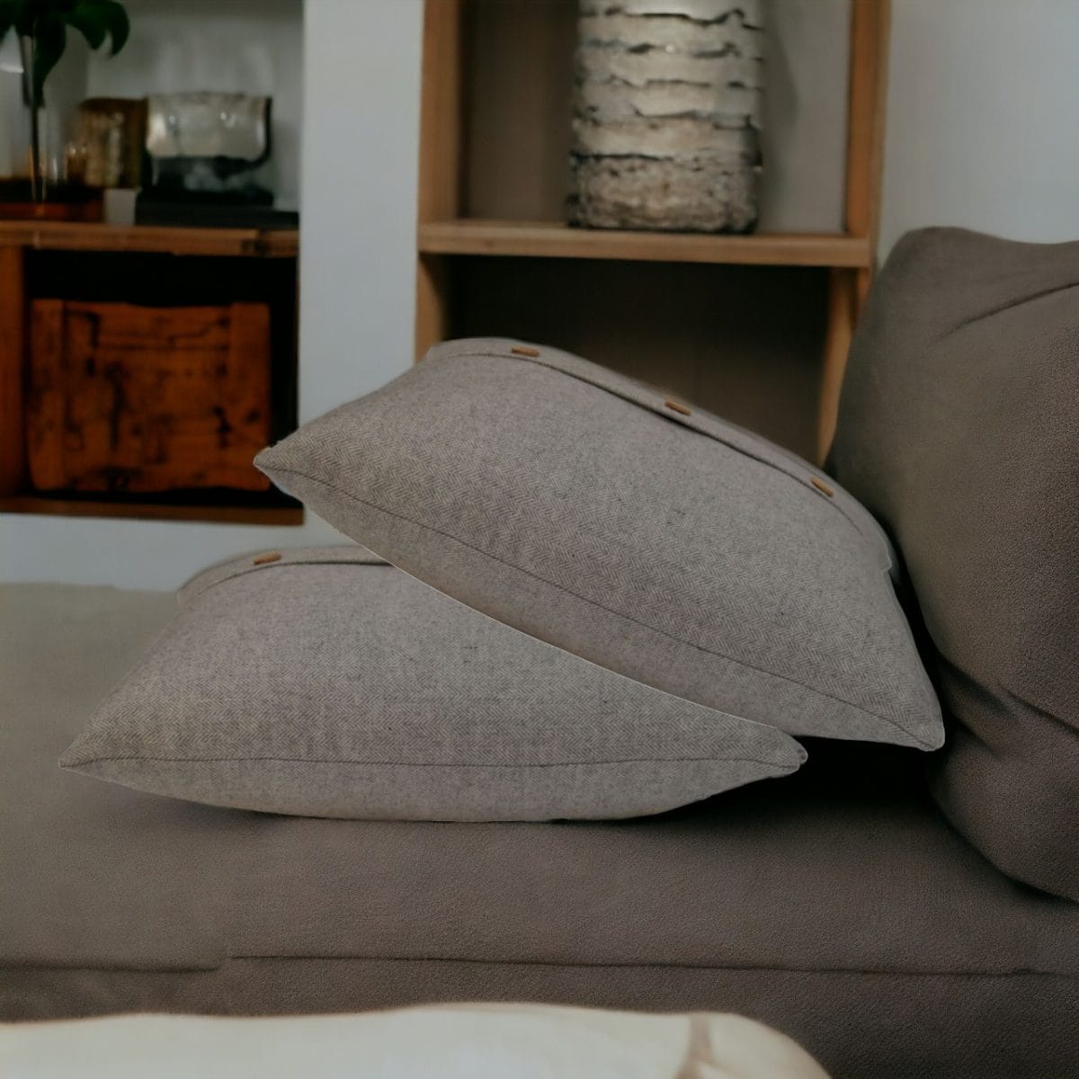 Quinn Cushion Set of 2 - Grey Tweed