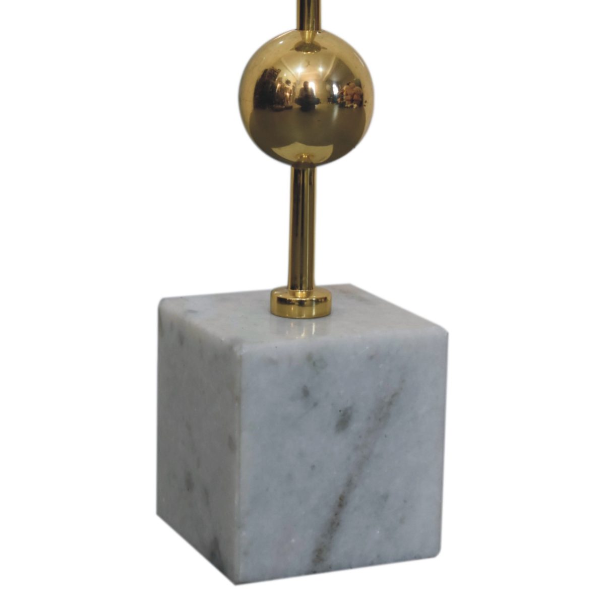 Audra Marble and Brass Candle Holder