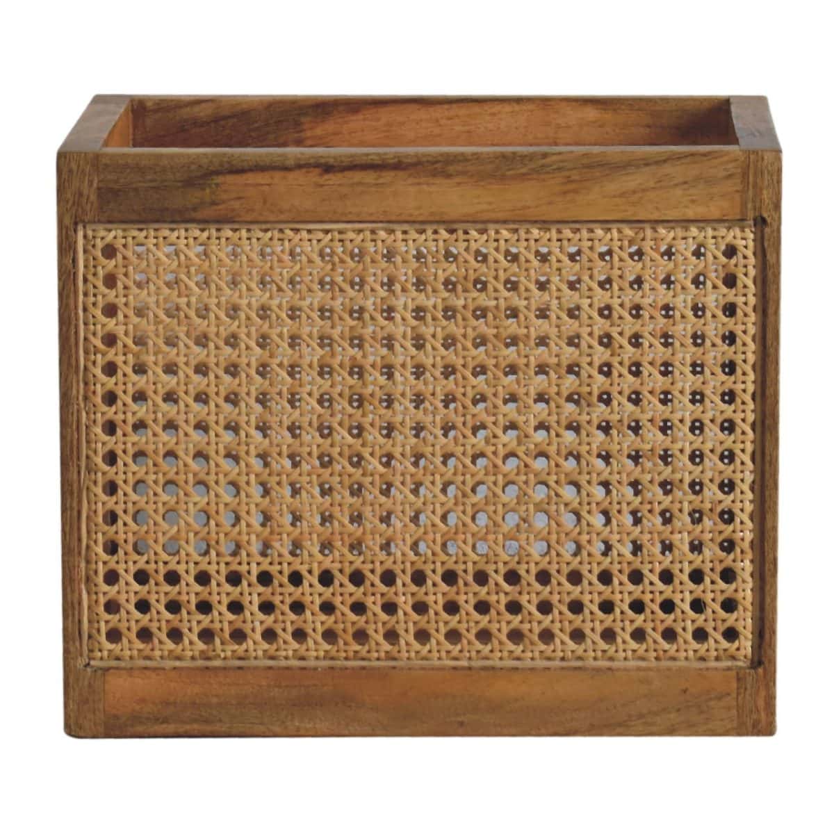 Handwoven Mango and Rattan Basket