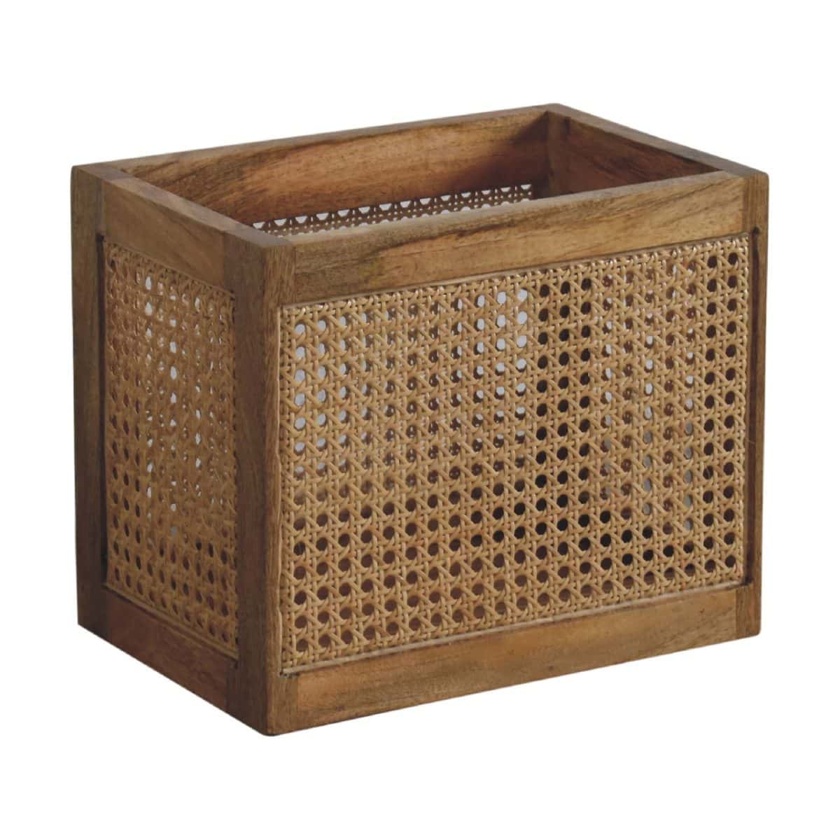 Handwoven Mango and Rattan Basket
