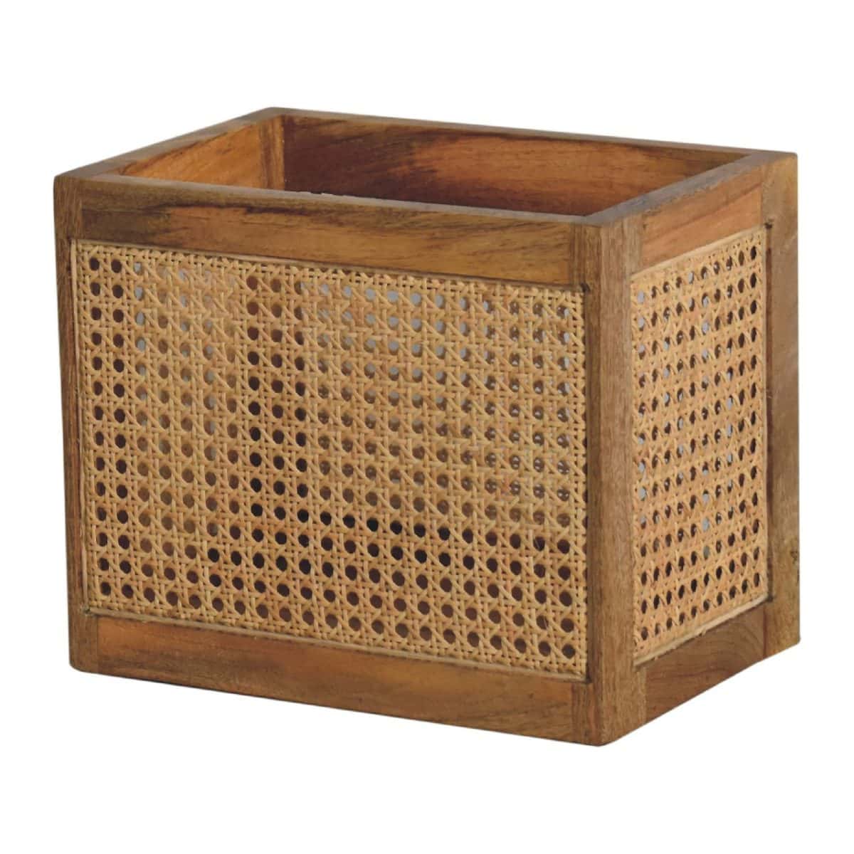 Handwoven Mango and Rattan Basket