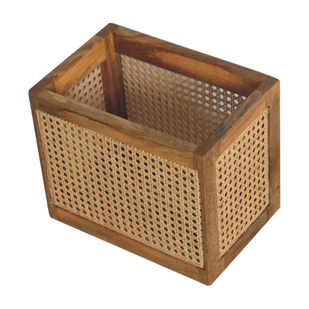 Handwoven Mango and Rattan Basket