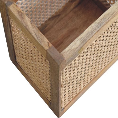 Handwoven Mango and Rattan Basket