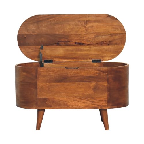 Chestnut Blanket Box with Legs
