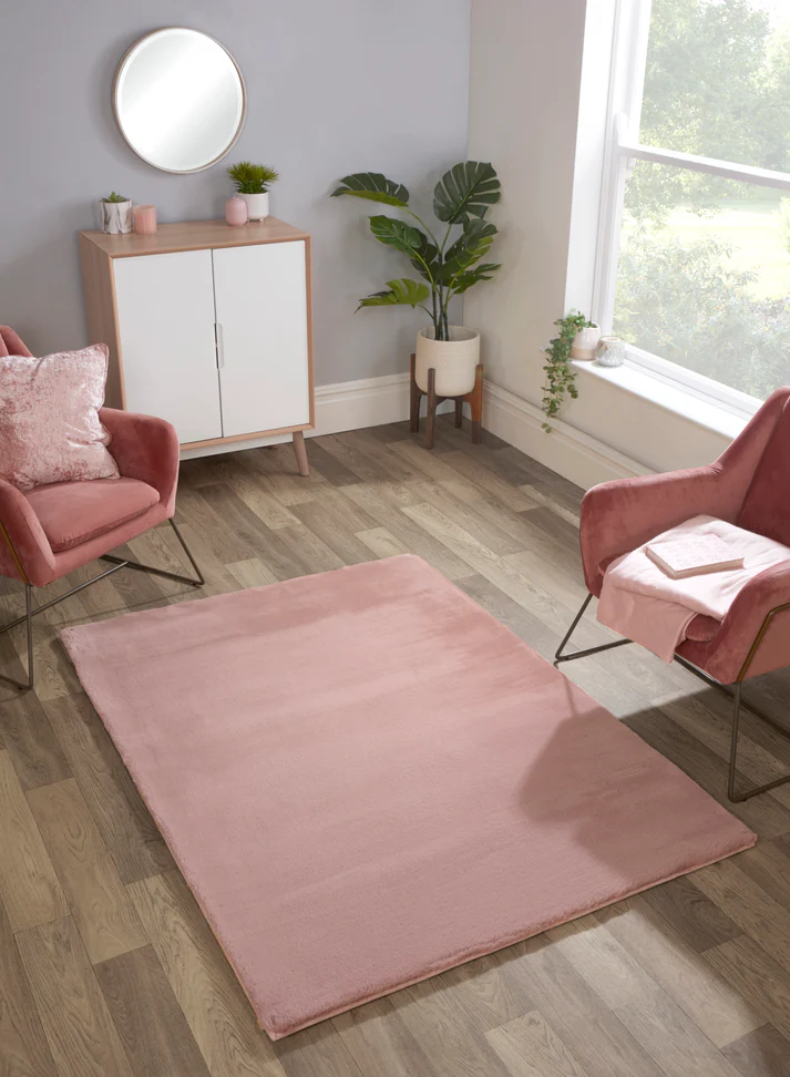 Blush Luxury Artificial Fur Rug