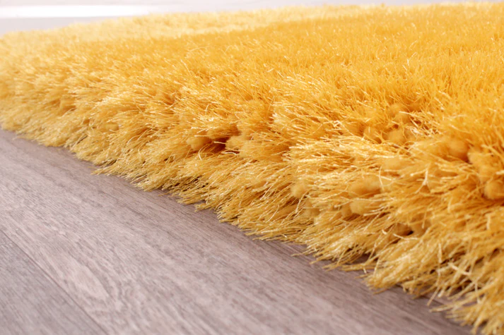 Mayfair Luxury Shaggy Rug, Ochre
