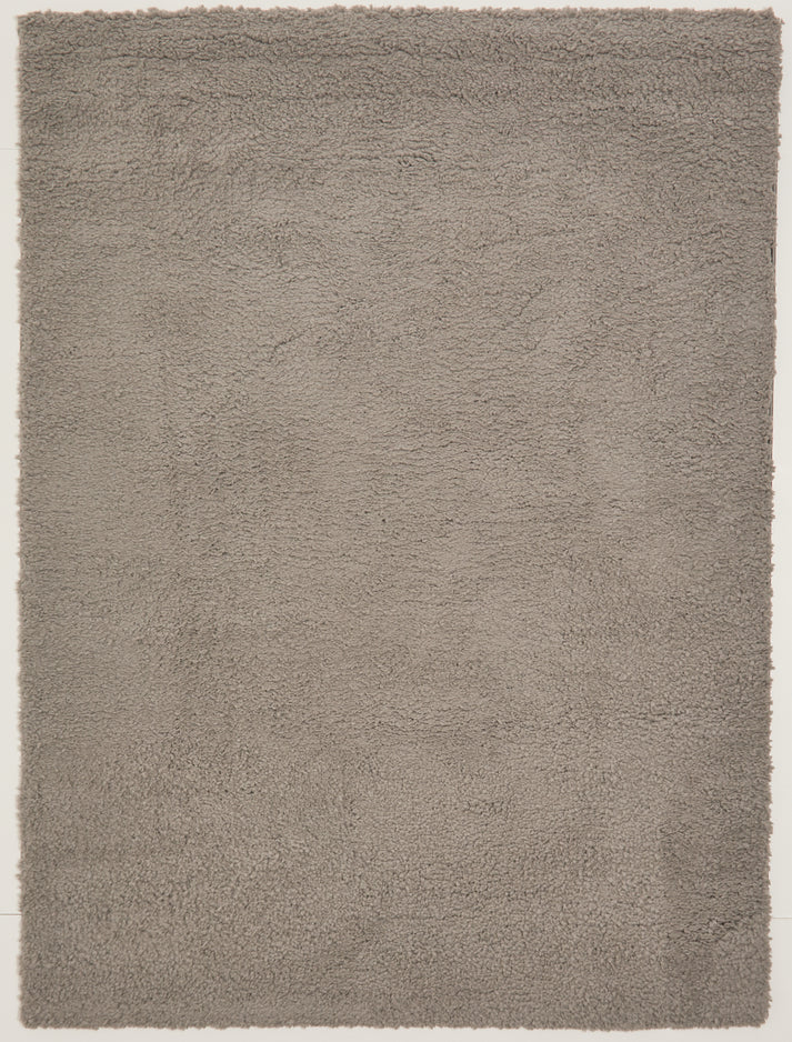 Grey Plush Teddy Bear Fabric Rug