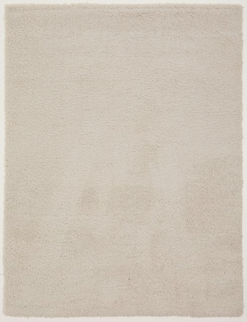 Silver Plush Teddy Bear Fabric Rug