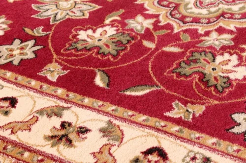 sherborne traditional red rug