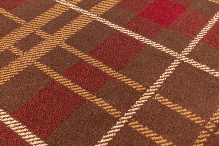 Tartan Brown Check Rug