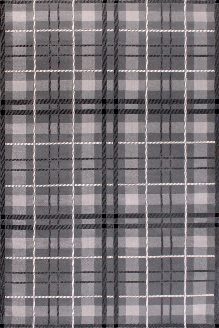 Tartan Check Grey Rug