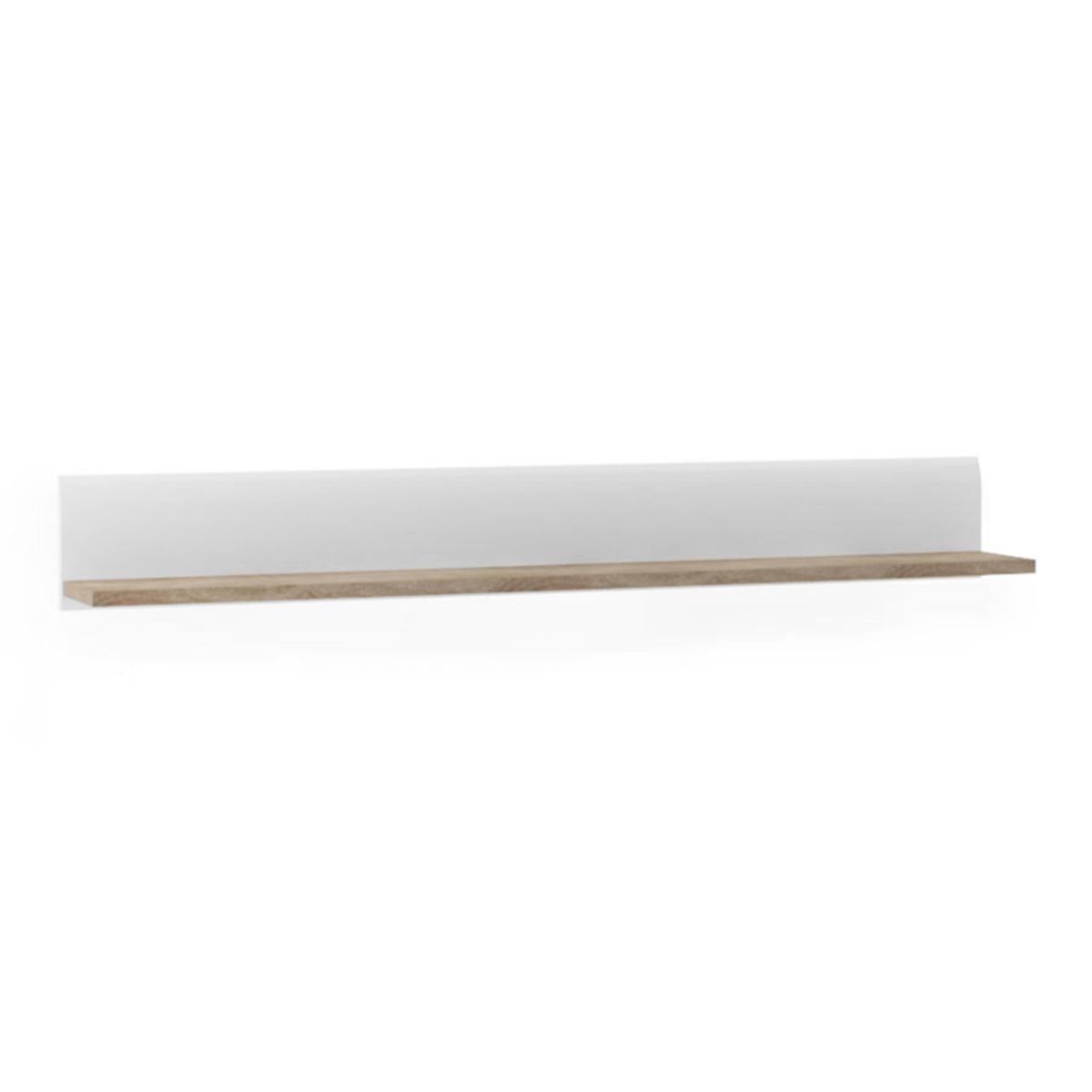 Mia Wall Shelf, White with Oak