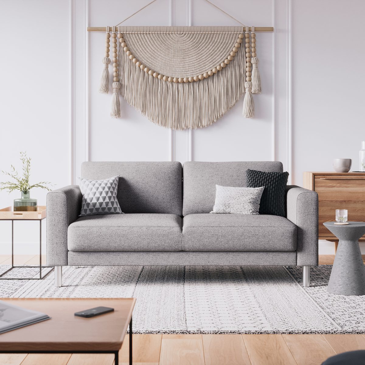 Richgrove 2 Seater Sofa, Nova Light Grey