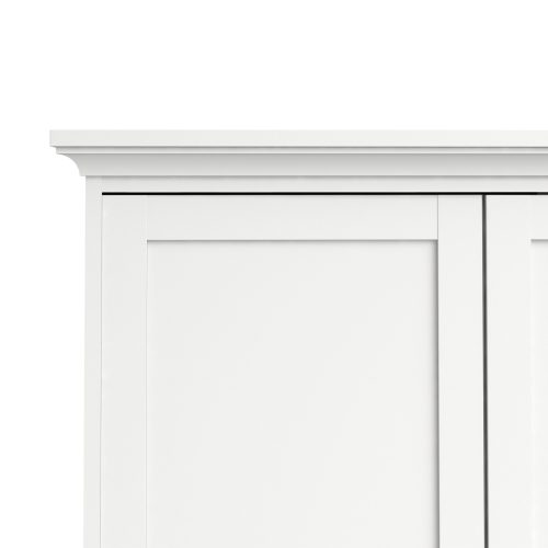 Tifton 4 Door Wardrobe with 2 Drawers, White