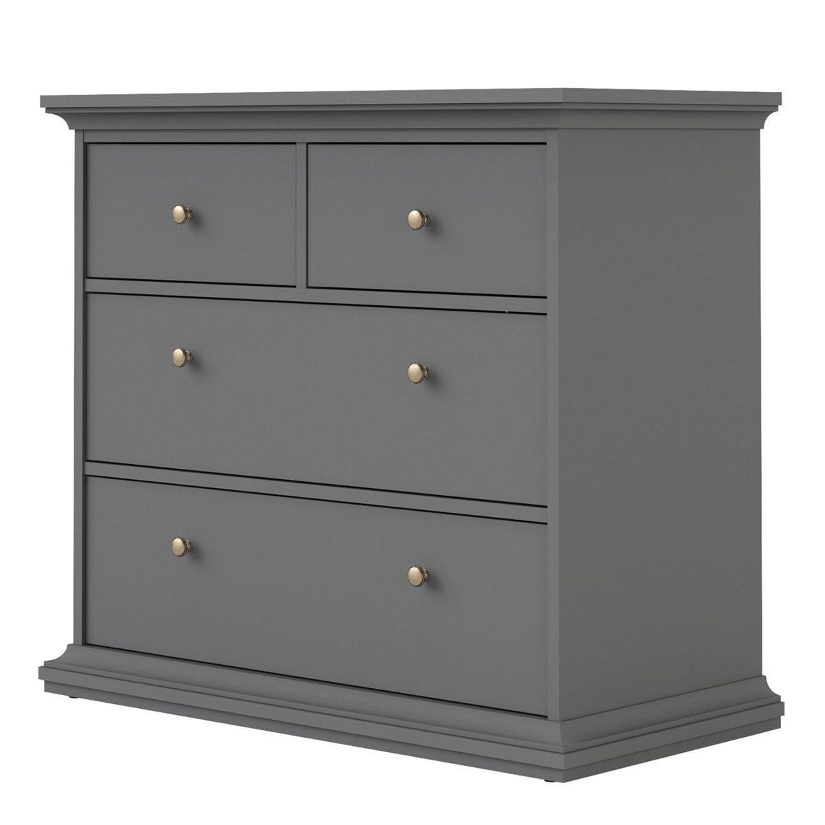 Chest of 4 Drawers in Matt Grey